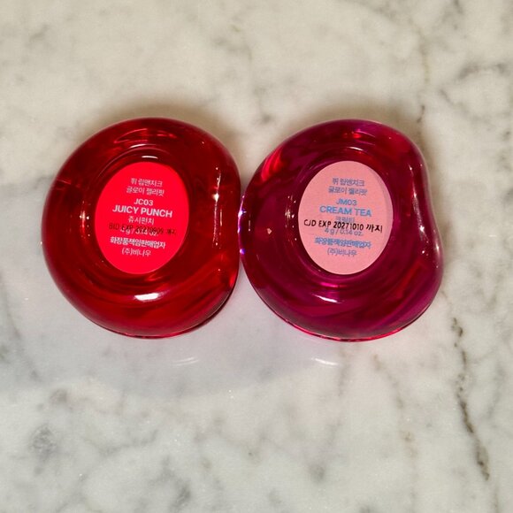 FWEE Lip & Cheek Glowy Jelly Pot Set 4g | Juicy Punch & Cream Tea | NEW MAKEUP - Picture 2 of 6